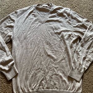 Luca Faloni Men’s Silk Cashmere Sweater Size 3XL Made in Italy V Neck